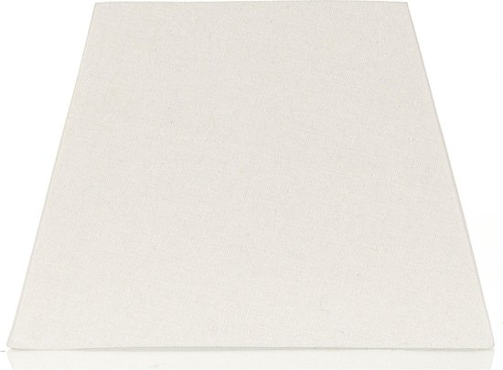 Luxe gebroken witte Lampenkap - 18 x 35 cm - Textiel - rechthoekig -  verlichting - lamp onderdelen - wonen - tafellamp