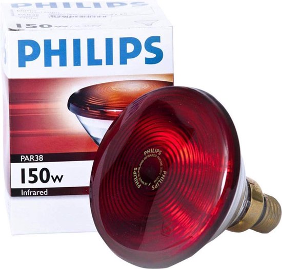 Wegrijden Kritisch Ontwikkelen Philips Healtcare infrarood Warmtelamp 150 W Par 38E | bol.com