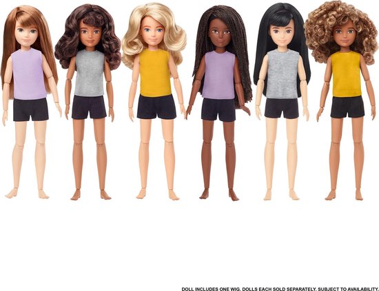 Creatable World Character Starter Kit 2 Black Straight - Genderneutrale Pop van Mattel — afbeelding 5