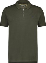 Polo Korte Mouw Met Rits Army Groen (MU13-0312 - ArmyGreen)