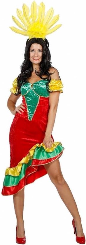 Brazilie & Samba Kostuum | Samba Rio De Janeiro Carnaval | Vrouw | Maat 42  | Carnaval... | bol.com