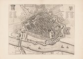 Poster Historische Oude Kaart Arnhem - Stadsplattegrond - 1652 - Large 50x70 - Plattegrond