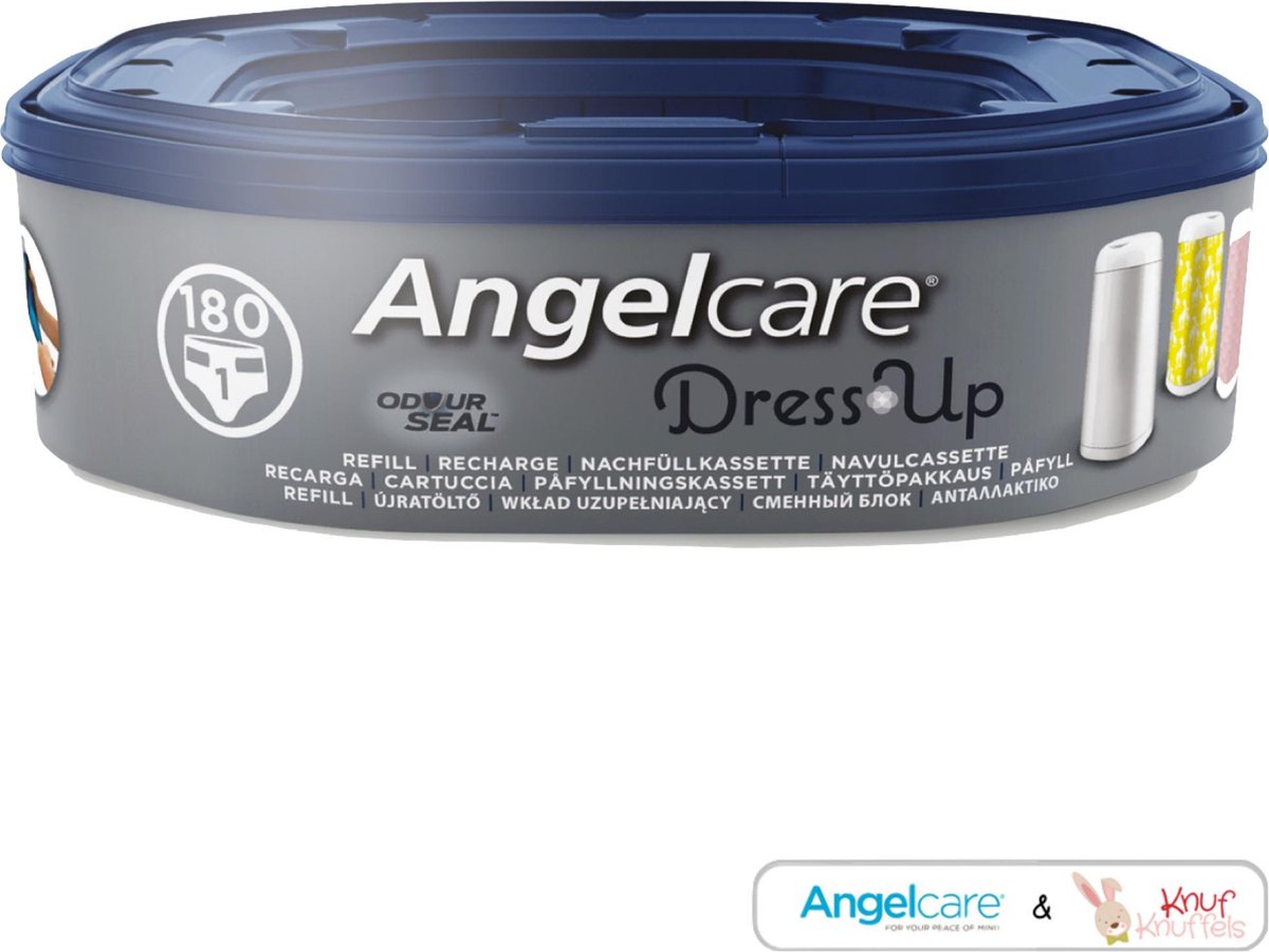 Angelcare DressUp Navulverpakking Luieremmer - 1 ROL + E-Book - Angelcare