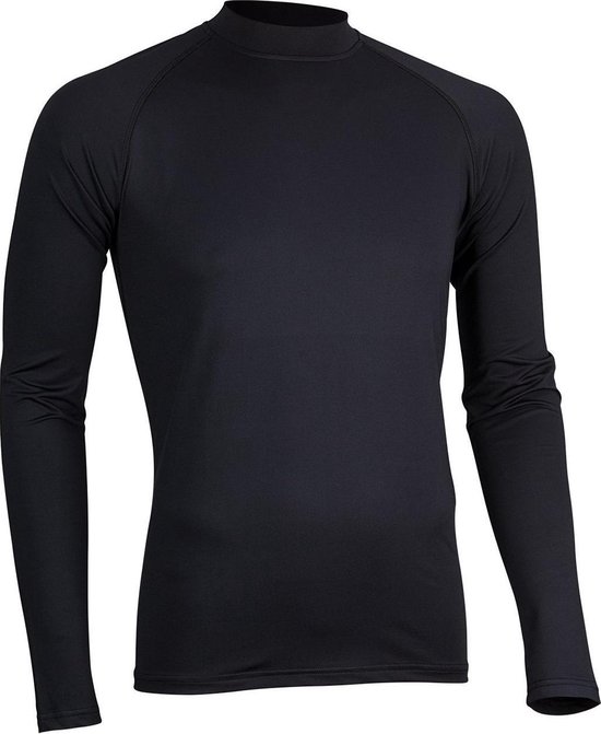 Avento Shirt Base Layer Lange Mouw - Mannen - Zwart - Maat S