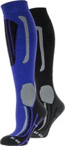 Falcon  Falcon Victoria  Wintersportsokken - Maat 39-42 - Vrouwen - paars/zwart