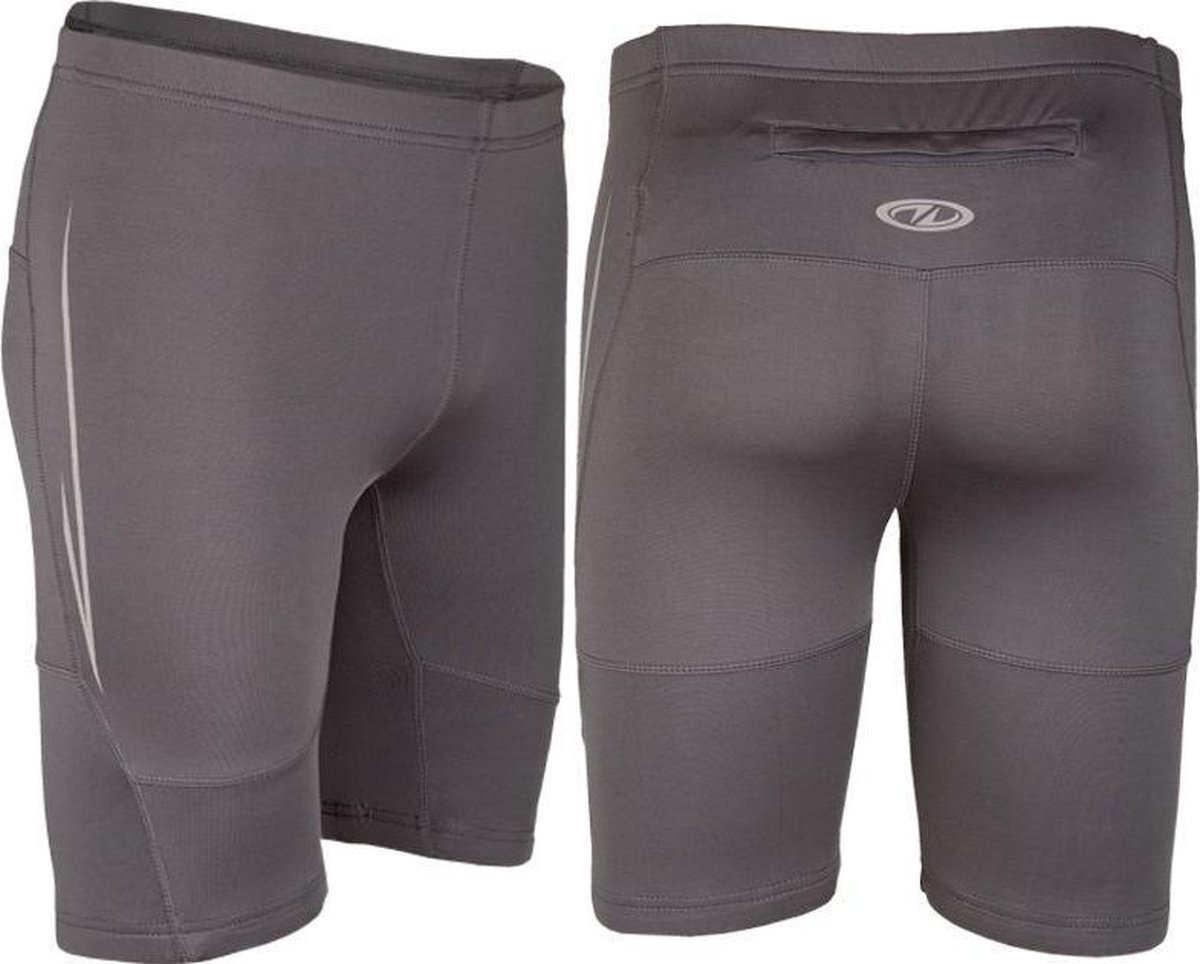 Avento Sportbroek - Volwassenen - Kort - Grijs - Maat XXL - Hardloopbroek