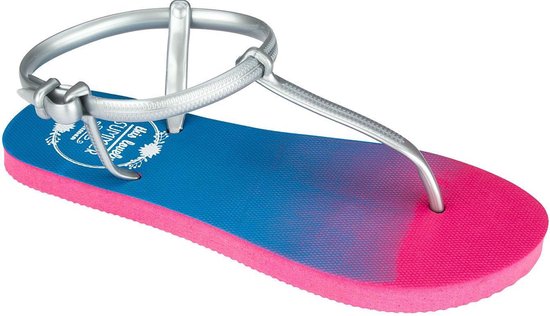 Waimea Teenslippers Dames - Enkelbandje - Blauw/Roze - 36