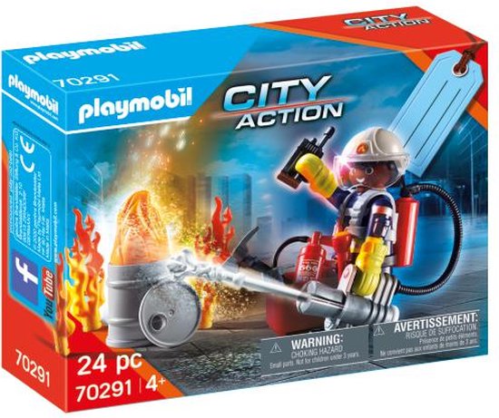 Foto: Playmobil 70291 giftset voor brandweermannen