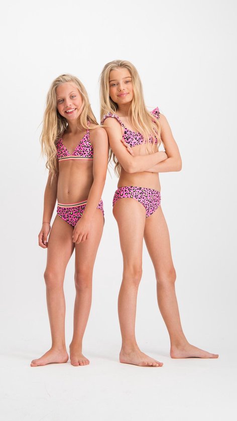 Grand kleermaker metro Vingino Meisjes Bikini - Neon Pink - Maat 128 | bol.com