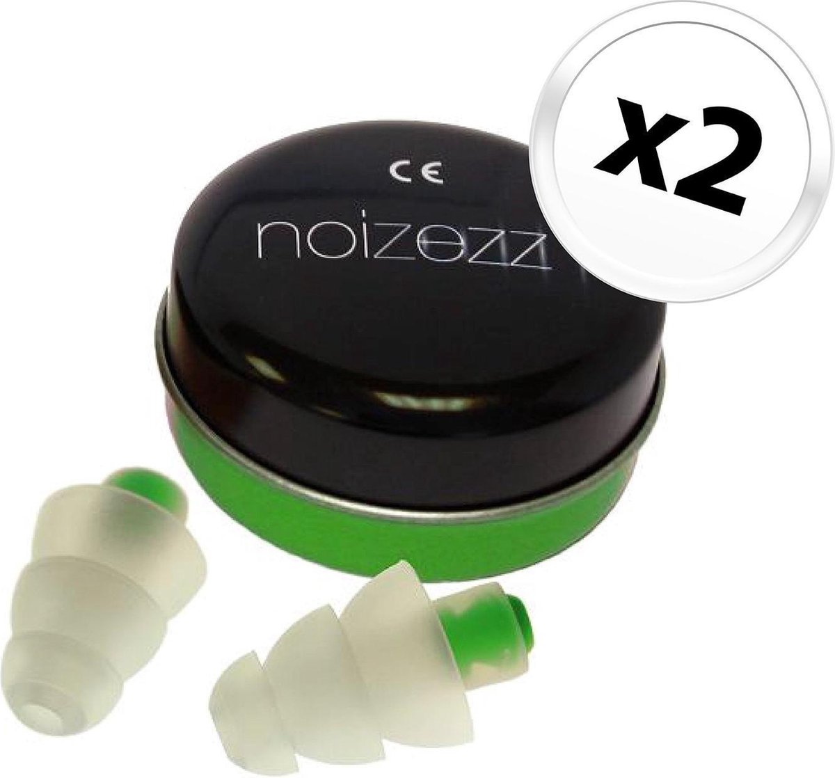 Goedkoopste Noizezz plug & play green medium - 2 verpakkingen met 2 stuks