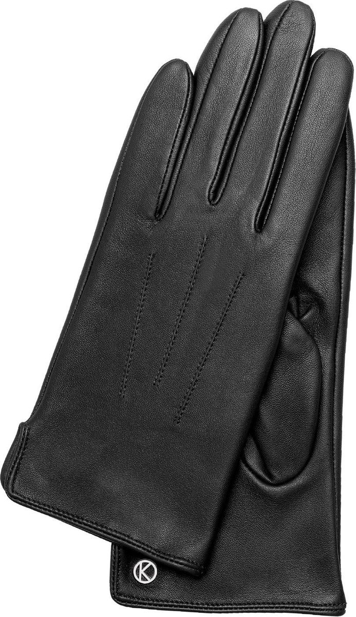 Kessler Carla Leren Dames handschoen - maat 7,5 - Zwart