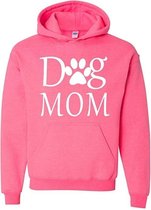 Hoodie sweater | Dog Mom | Pink | Maat XL
