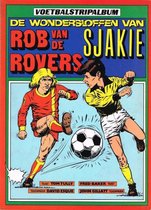 zeer oud Voetbal stripalbum de Wondersloffen van Sjakie en  rob van de Rovers in Zwartwit