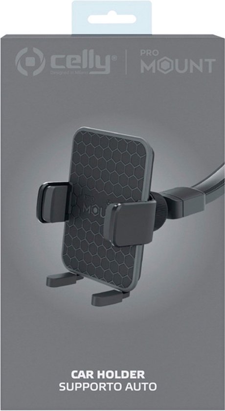 Celly MOUNTFLEXPLUSBK support Téléphone portable / Smartphone Noir Support passif