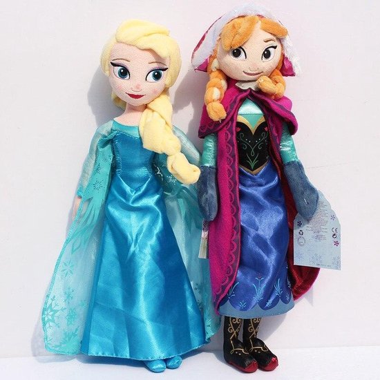 Knuffelpop 2 stks / partij 50 cm Sneeuw Koningin Prinses Elsa Anna Pluche  Pop... | bol.com