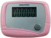 Stappenteller - Mini - Afstandsmeter - Calorie Verbrandings Meter - LCD - Roze