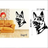 3D Sticker Decoratie Boxer Hond Muurtattoo Vinyl Sticker Leuke Honden Wallpaper Kinderen Muursticker Huishoudelijke decoratieve kunst aan de muur Decor - Dog9 / L