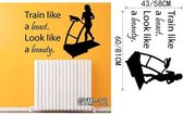 3D Sticker Decoratie Fitness Gym Wall Decal Vinyl Wall Sticker Sport Home Mural Art Home Decor - GYM12 / Large