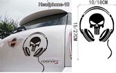 3D Sticker Decoratie Grappig DIY Muziek DJ Hoofdtelefoon Muurstickers Jongenskamer Muurdecor Vinyl Decals Muziek is mijn leven Modeontwerp Woondecoratie - Headphone10 / Small