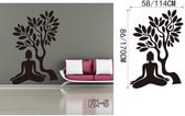 3D Sticker Decoratie Poster Klassieke religie Boeddhisme Boeddha Muurstickers Home Decor Verwijderbare Vinyl Art Sticker voor de woonkamer - FX5 / S