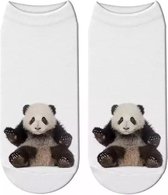 Enkelsokken Panda - Pandaberen enkelsokken - Fotoprint - Unisex Maat 36-41