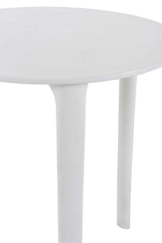 Scandinavian - Bistro tafel - rond - wit - polypropyleen - dia 70cm |  bol.com