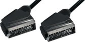 21-pins Scart kabel / zwart - 2 meter