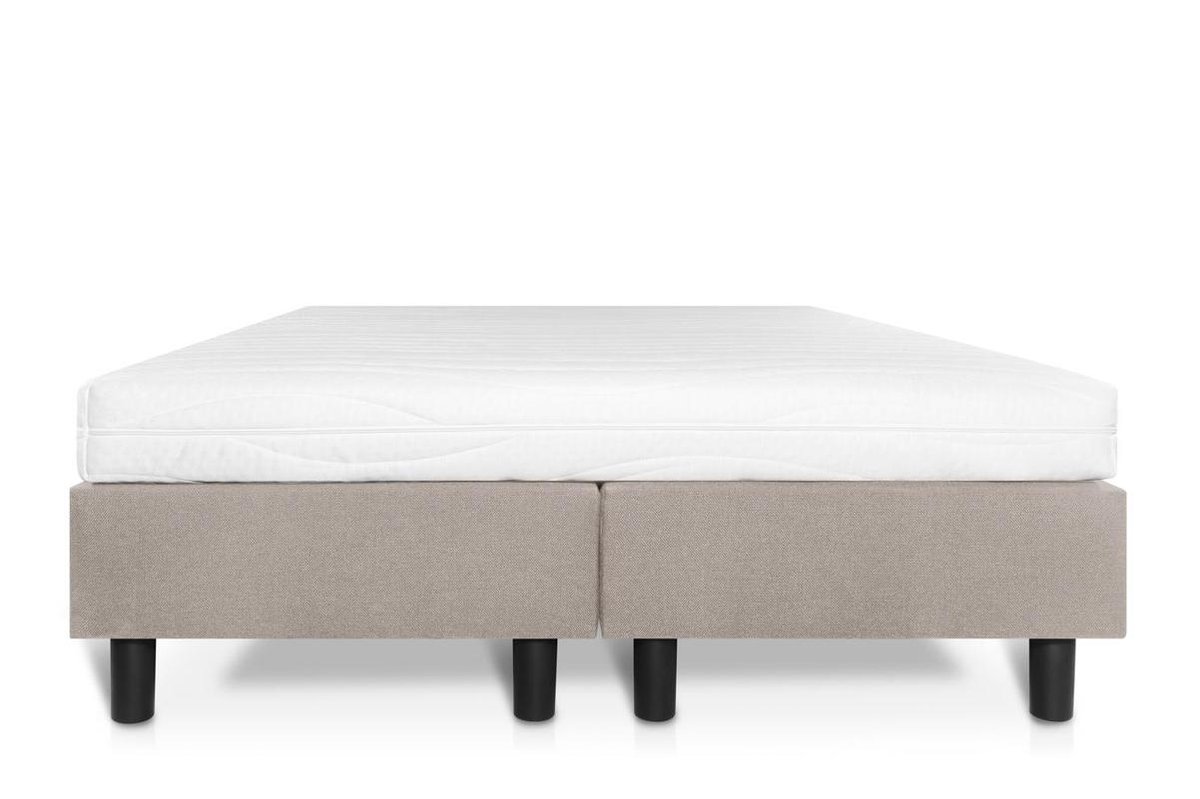 Bed4less Boxspring Student Basic Beige 140x200 cm Comfort Foam Matras