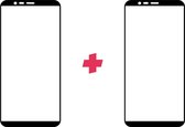 DuoPack: OnePlus 5T screenprotector gehard glas Edge to Edge