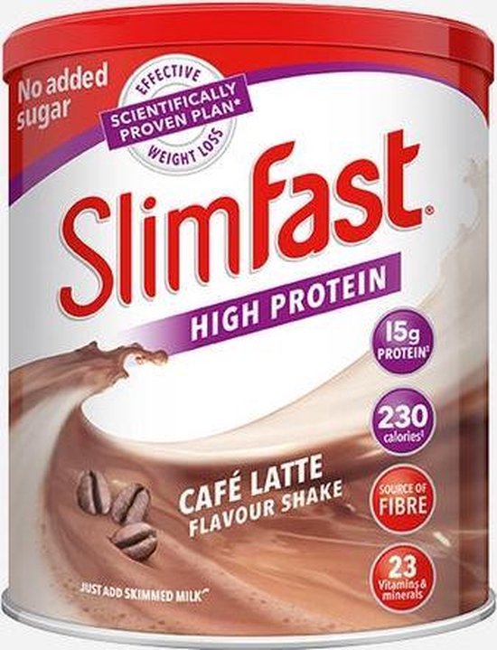 SlimFast Meal Replacement Powder Eiwitshake 438 gram (12 shakes