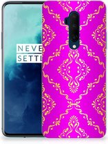 OnePlus 7T Pro Siliconen Hoesje Barok Roze