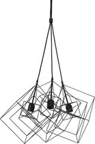 Light & Living Hanglamp Kubinka - Mat Zwart - 3L - 32x25x26cm
