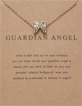 Collier ange gardien - ailes sur collier pendentif - collier porte-bonheur - ange