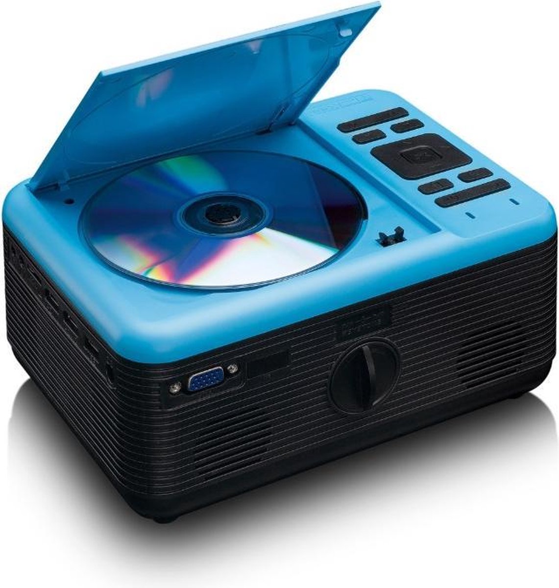 Lenco LPJ-500BU - Beamer Full HD met DVD-speler en Bluetooth® - Blauw |  bol.com