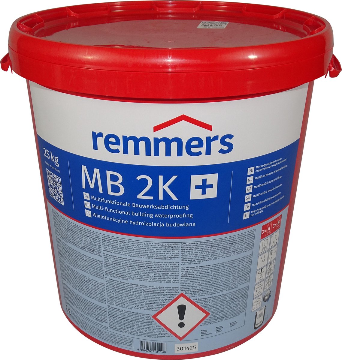 REMMERS MB 2K 25kg (Multi-Baudicht, kelderdichting, vocht- en zout blokkerend) - Remmers