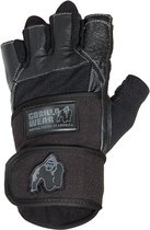 Gorilla Wear - Dallas Wrist Wraps - Sporthandschoenen Unisex - Zwart - Maat XL