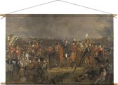 De Slag bij Waterloo | Jan Willem Pieneman | oude meesters | Textieldoek | Textielposter | Wanddecoratie | 90CM x 60CM” | Schilderij
