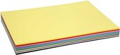 Carton de couleur, A2 420x600 mm, 180 gr, 20 feuilles divisées, couleurs variées