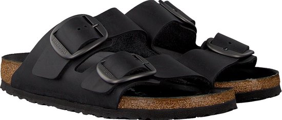 Birkenstock Slippers zwart | kleertjes.com