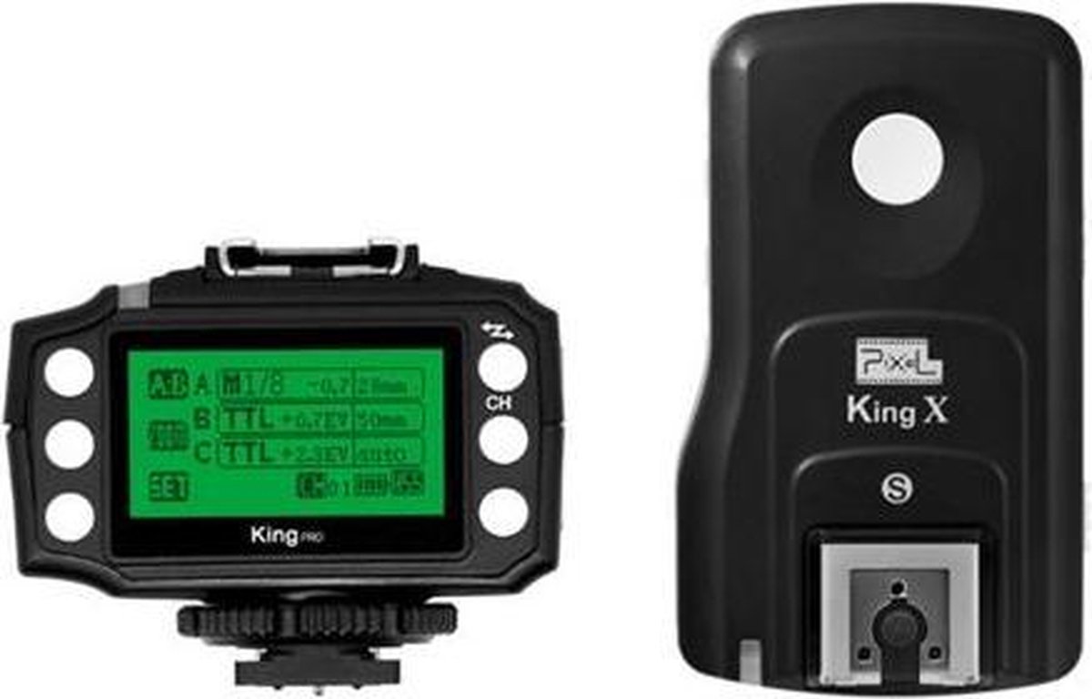 Pixel Triggerset King Pro I-ttl Radio Sony Mi Zwart 7-delig