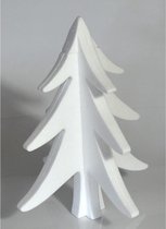 2x Hobby/DIY piepschuim kerstboom 30 cm - Kerstboom maken - Knutselen basismateriaal kerstversiering / decoratie