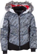 Icepeak Wintersportjas - Maat 128  - Unisex - zwart/wit