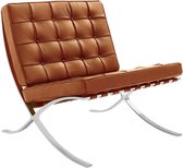 Cognac Barcelona Chair (Splitleder) AKTIE