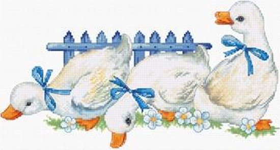 Broderie Point De Croix Traditionnelle Luca-S B1140 Oies Kit
