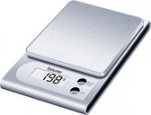 Beurer KS 22 Digitale keukenweegschaal - RVS - Tot 3 kg - Tarra functie - Per 1 gram nauwkeurig - Incl. batterijen - 5 Jaar garantie