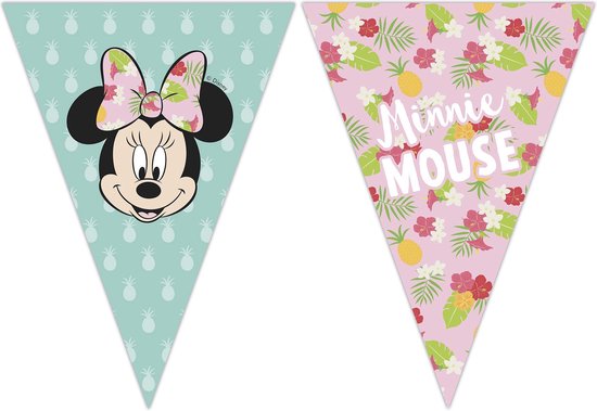 - Tropical Minnie verjaardagsslinger - Decoratie > Slingers hangdecoraties | bol.com