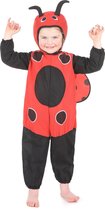 LUCIDA - Lieveheersbeestje kostuum met stippen voor kinderen - XS 92/104 (3-4 jaar)