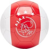 Ajax Mini Bal - wit met rode baan en kruizen