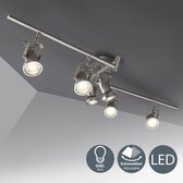 B.K.Licht - Plafondlamp - plafoniere - draaibaar - woonkamer - 3.000K - 400Lm - 5W GU10