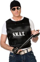SWAT Vest Volwassen - Carnavalskleding - Zwart - Unisex - One Size - Verkleedkleding